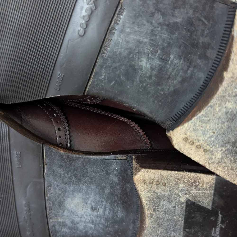 Salvatore Ferragamo Men's Brown Leather Brogue Loafer - Picture 8 of 10